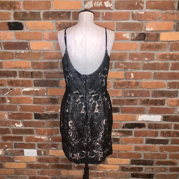 Dress The Population Black Julie Suquin Lace Mini Dress Size Large - Picture 5 of 7